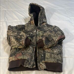 Boy’s Carhartt Small 7/8 Camouflage Hooded Jacket